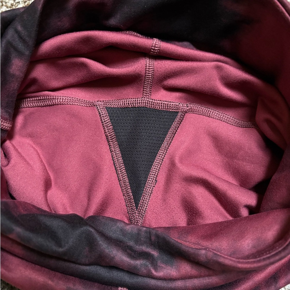 Athleta Elation 7/8 Tight In Orchid Pink Ice Dye Red & Black Powervita Leggings - Picture 9 of 9